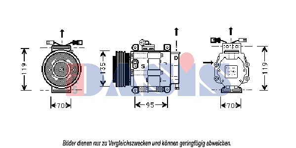 AKS DASIS Kompressori, ilmastointilaite 858440N